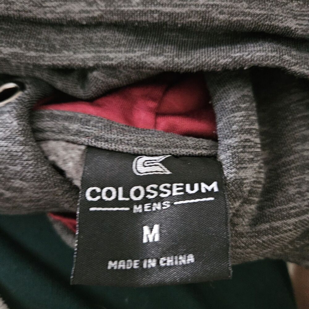 Colosseum FSU Grey Men Hoodie Pullover Sz M Florida State Seminoles Athleisure - Picture 7 of 9